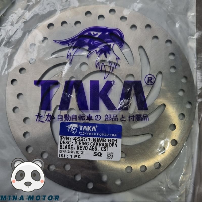 TAKA Piringan Disc Brake Cakram Depan Blade Revo Absolute CS1 Sparepart Aksesoris Variasi Sukucadang