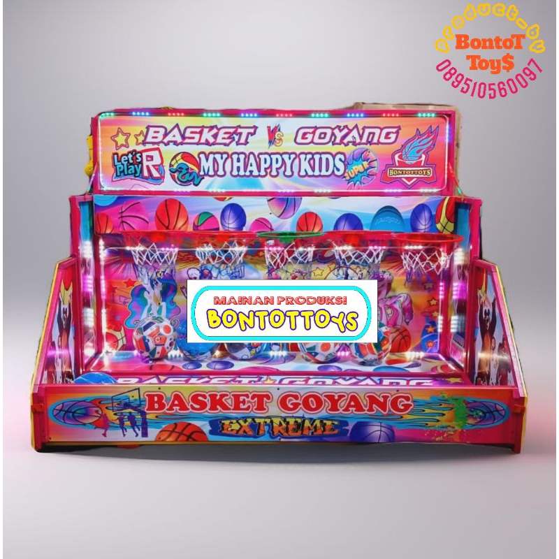 basket goyang mainan sewa pasar malam