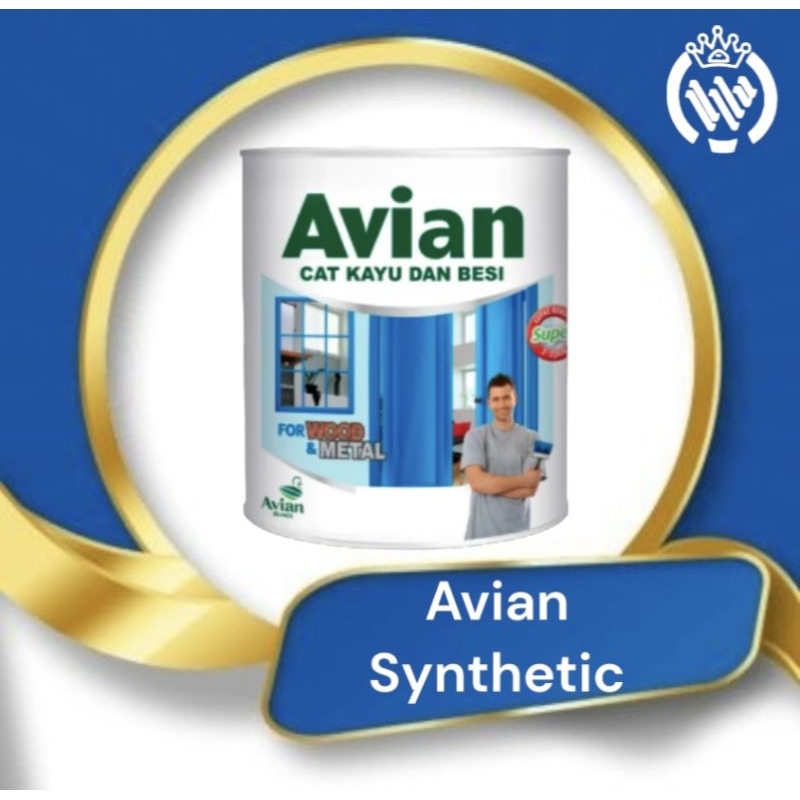 Cat Avian 0.9 liter cat kayu dan besi