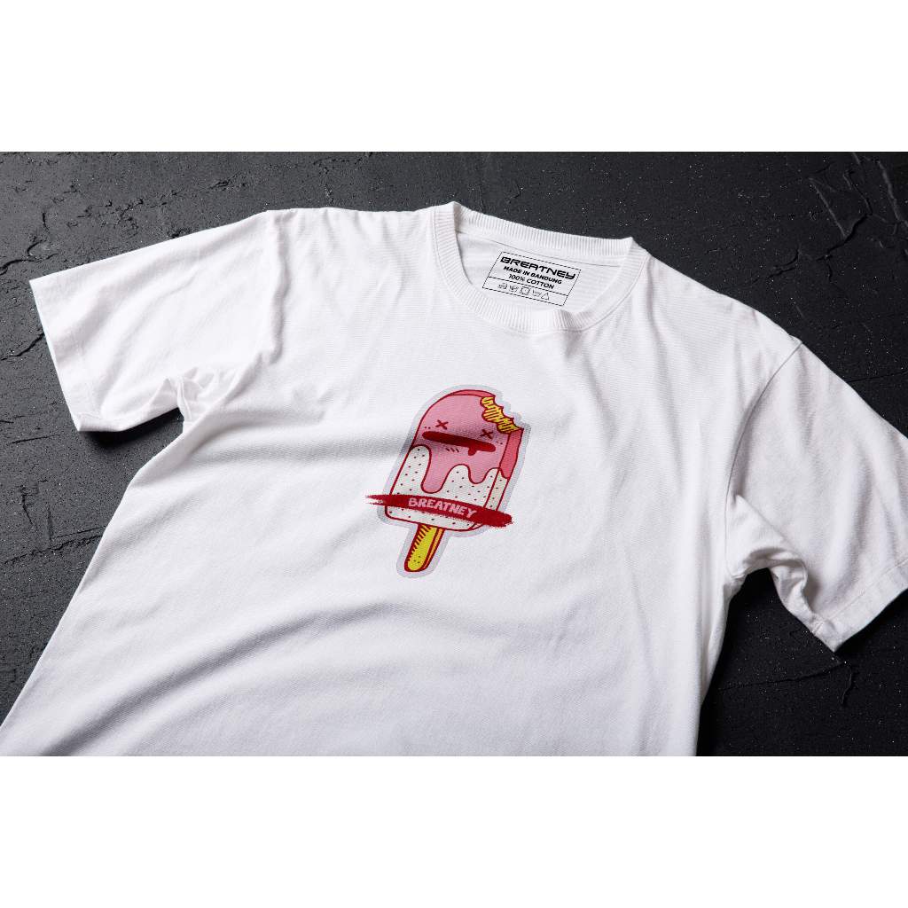 Breatney kaos ice cream pria dan wanita