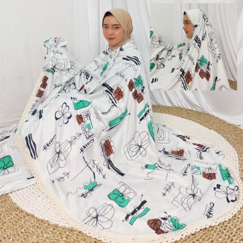 GDS - Mukena Rayon Jumbo Renda Mukena Bali Jumbo Renda