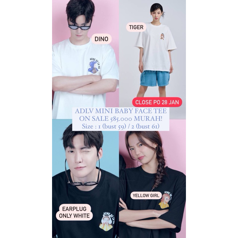 ADLV MINI BABY FACE TEE 1000% LEGIT