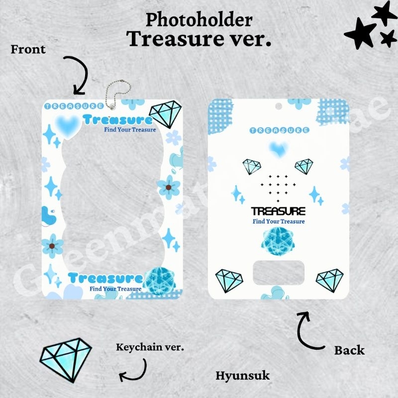 [Pre-Order] Photocard Holder / CAHOL Akrilik Treasure Truz Ver. [ Truz - Treasure - Request ]