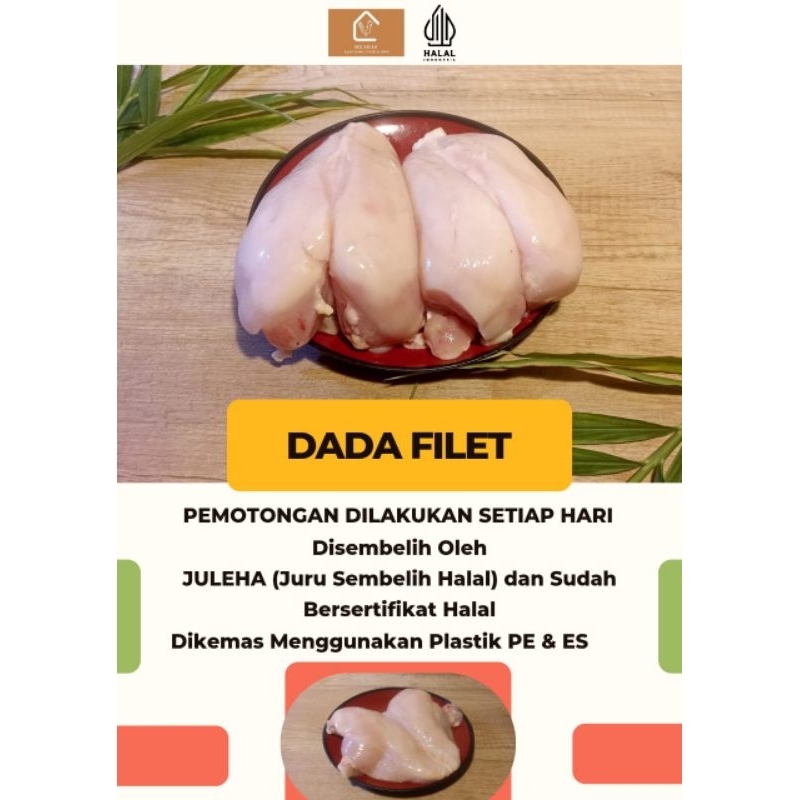 

Dada Ayam Filet - Dada Ayam Filet Segar Tanpa Kulit Termurah