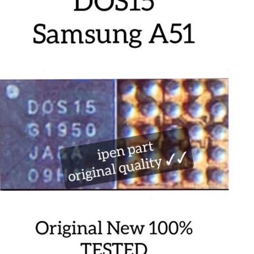 dgi Ic Lampu Ds15 Samsung A51 Dos15 Original New Tested Display Light
