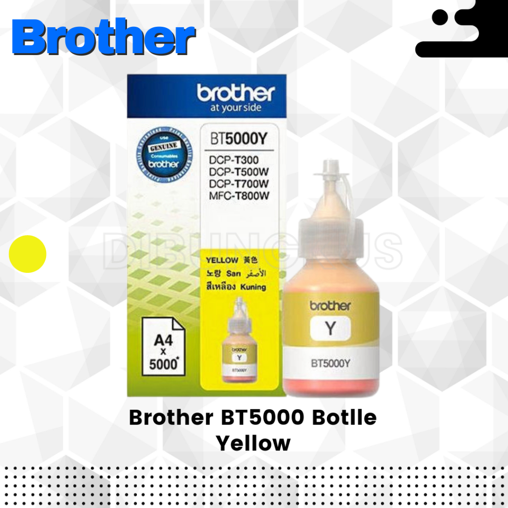 

Tinta Brother BT5000Y BT5000 Yellow Kuning Ori 100%