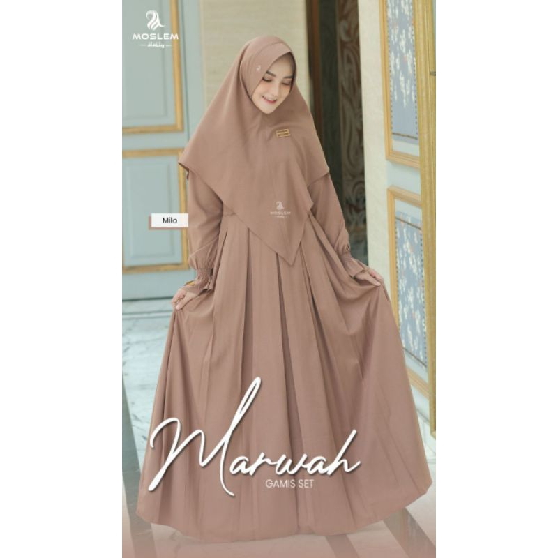 Marwah Series (Gamis + Khimar) Original Moslem Daily