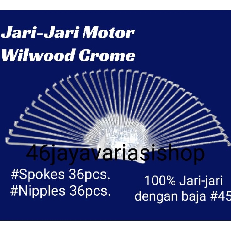 Krf RUJI CROME WILWOOD JARIJARI MOTOR WILWOOD CROME