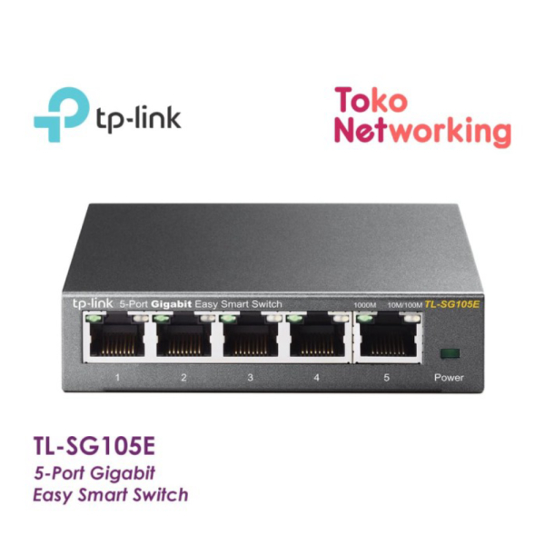 Promo TP-LINK TL-SG105E 5-Port Gigabit Easy Smart Switch TPLINK SG105E 105E Murah