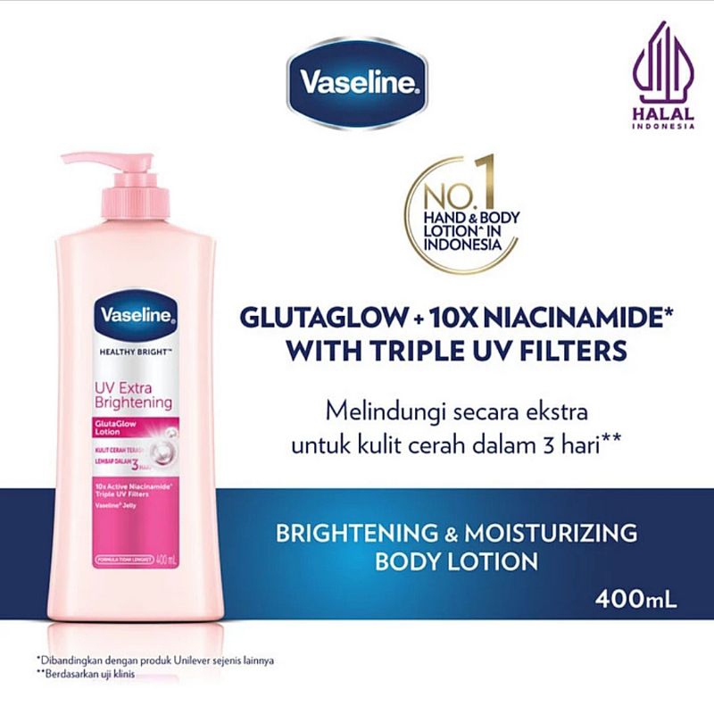 Vaseline Healthy Bright UV Brightening 400ml / Vaseline 400ml