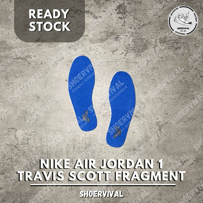 [READY STOCK] Air Jordan 1 Insoles Travis Scott Low Fragment