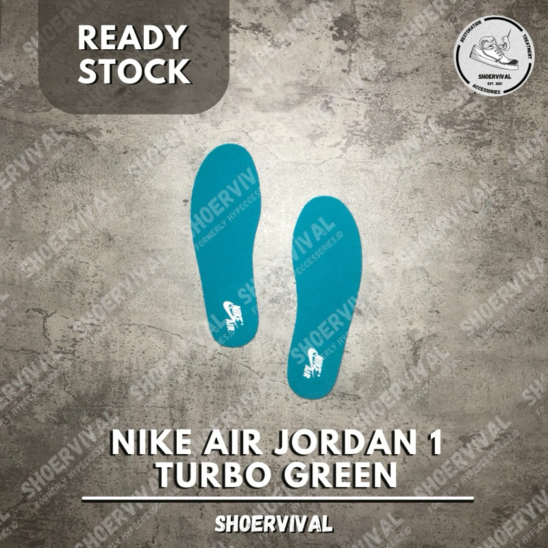 [READY STOCK] Air Jordan 1 Insoles for Turbo Green