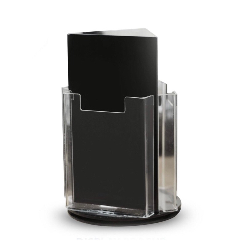 

brosur display 3D aklirik putar 1/3 A4