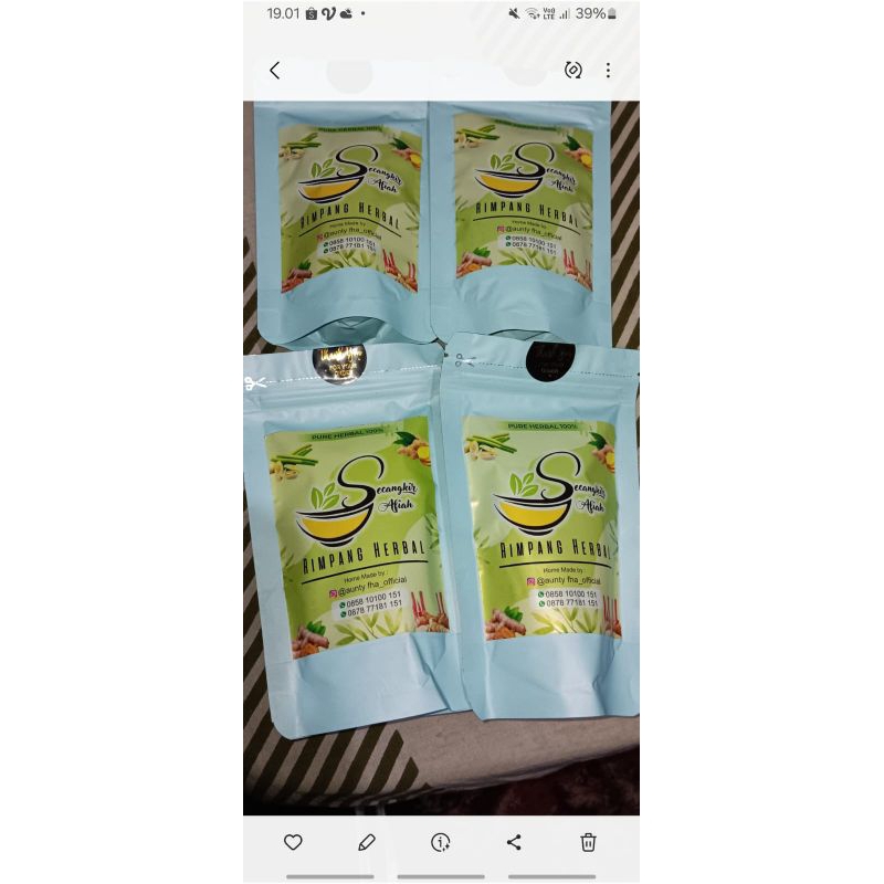 

(COD)RIMPANG HERBAL SECANGKIR AFIAH