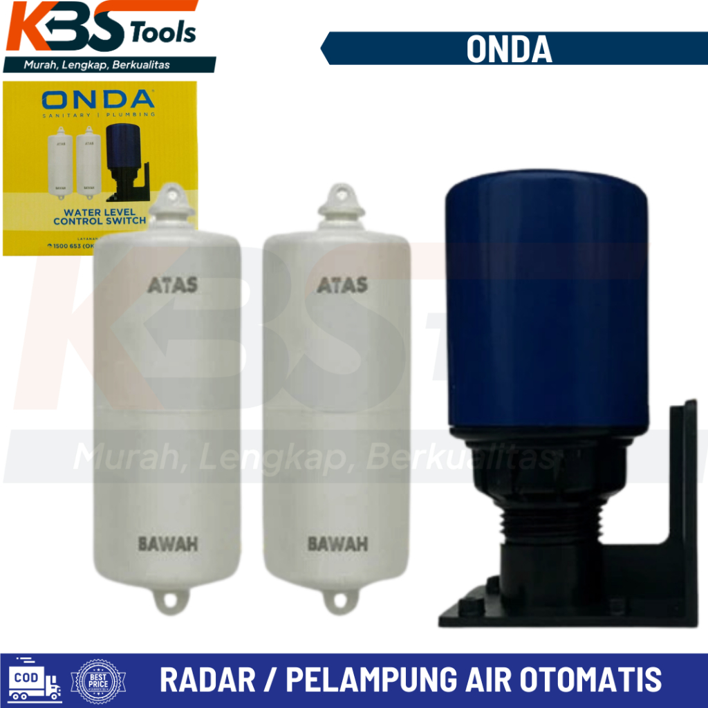 Radar Pelampung Air Tandon Otomatis Water Level Control Switch ONDA