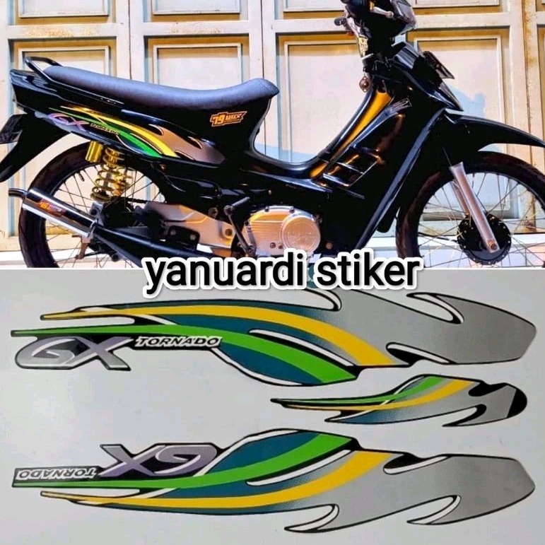 STRIPING STIKER LIST STANDAR MOTOR SUZUKI TORNADO GX STIKER TORNADO GX
