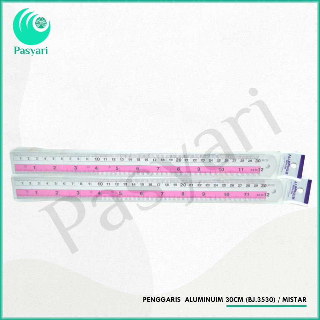 

PENGGARIS ALUMINUIM 30CM (BJ.3530) / MISTAR