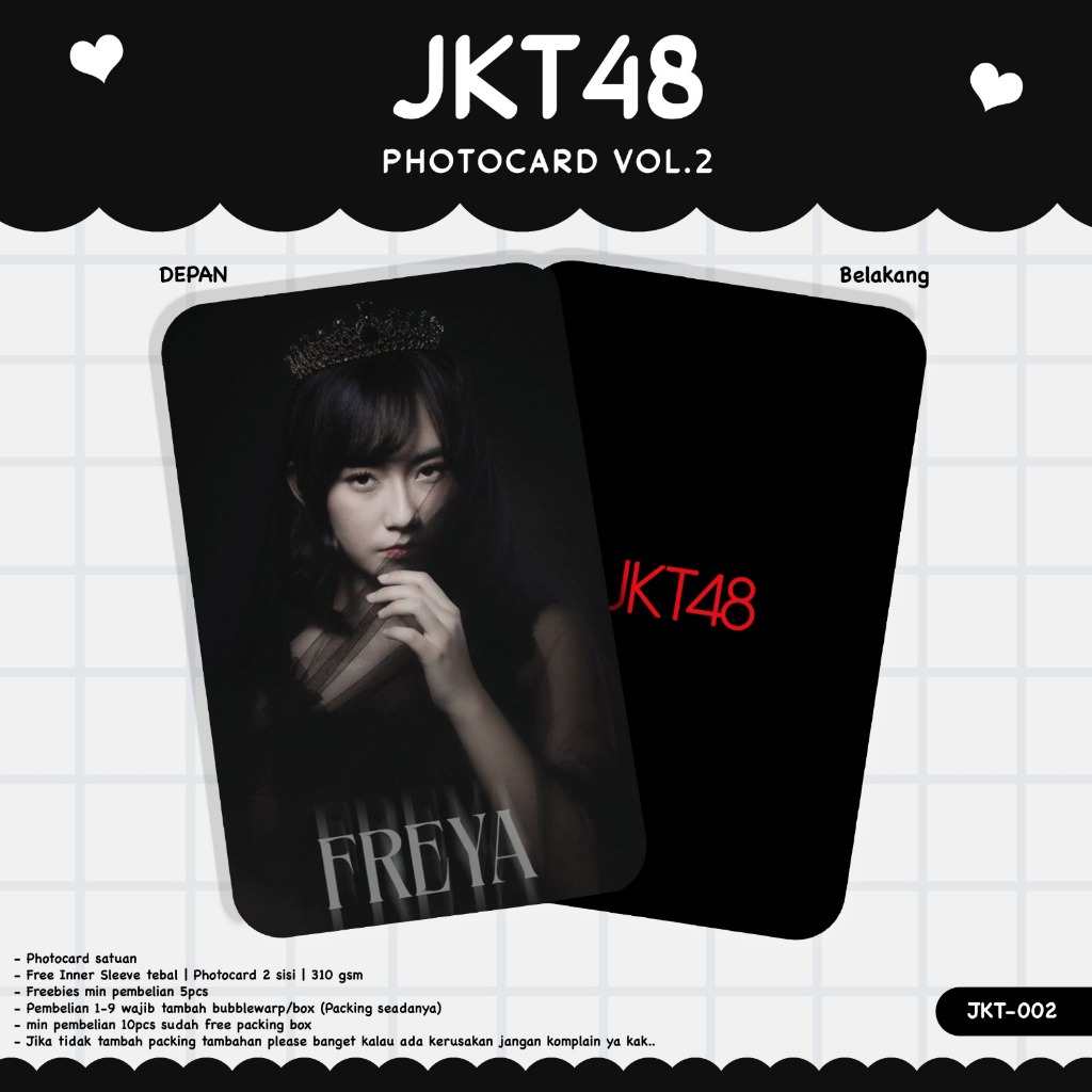 PHOTOCARD JKT 48 PHOTOBOOK VOL 2 DAN 3 PHOTOCARD JKT48 TERBARU GLOSSY