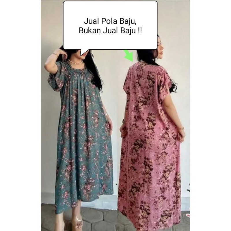 POLA DASTER 080 - Pola Baju Instan untuk Produksi Homedress kekinian
