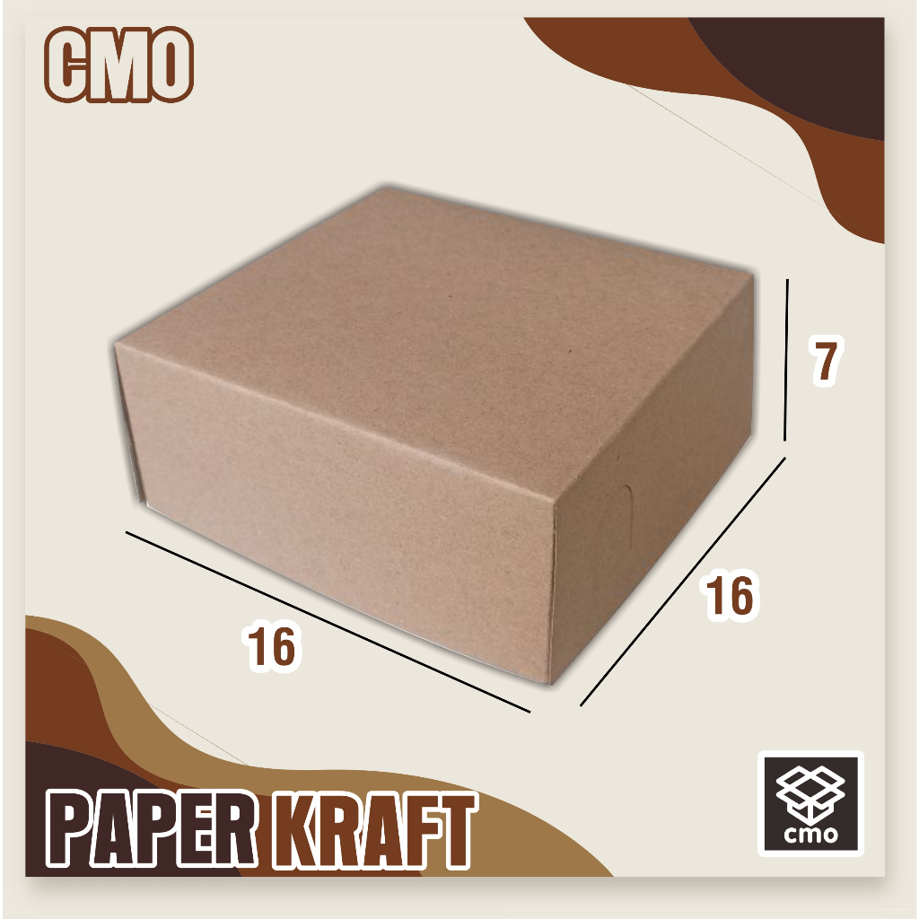 

Paper lunch box 16x16x7 cm | laminasi Bagian dalam | box food | Craft eco | Box Makanan | Box takoyaki | box dimsum