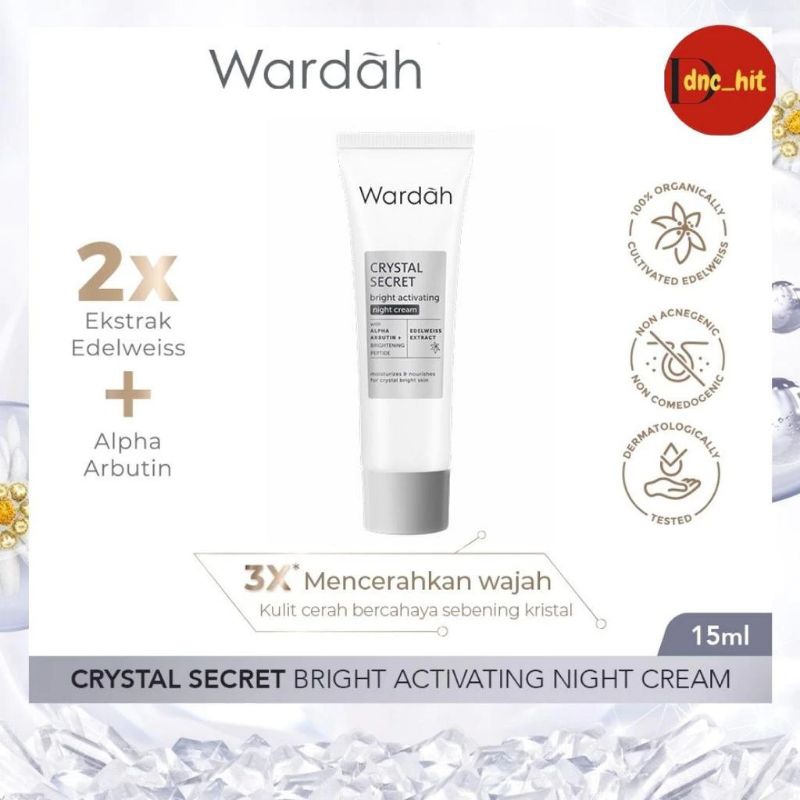 Wardah Crystal Secret Cream 15ml ( Siang Malam )