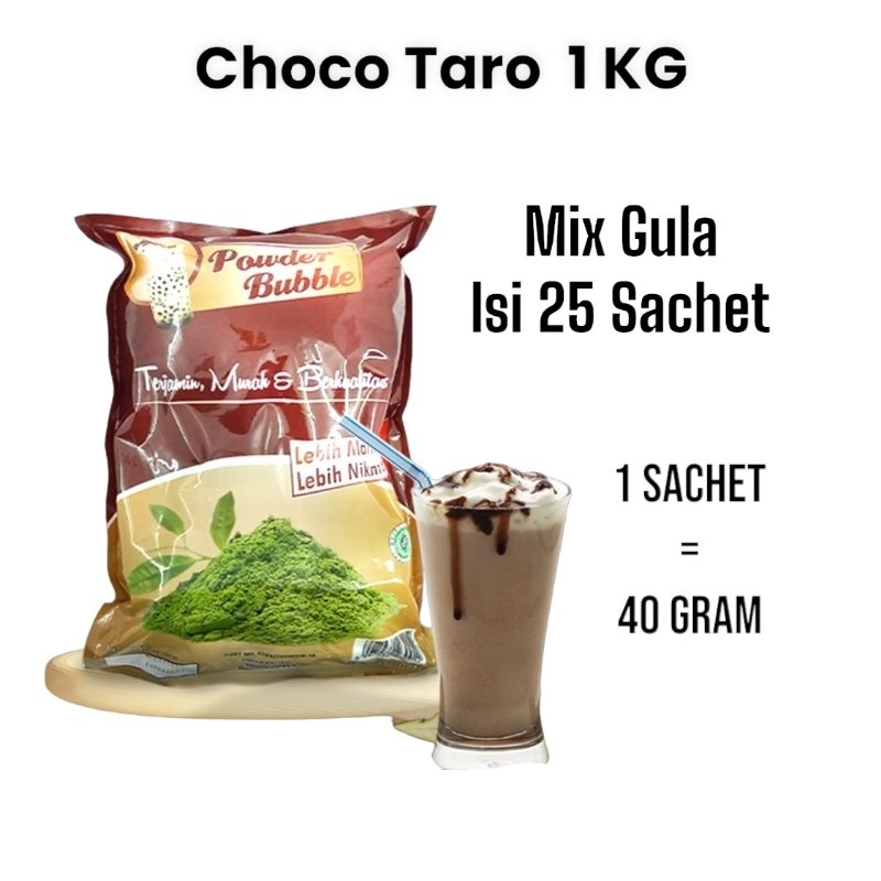 

Powder CHOCO TARO - Bubuk Minuman 1 KG - BLAST ( Creamer + Gula )