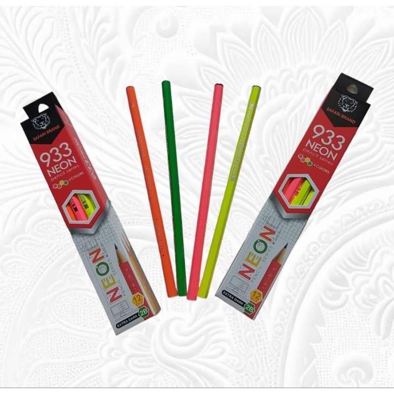 

Pensil 2B Neon Premium 12pcs || Pencil 2B 933 Safari