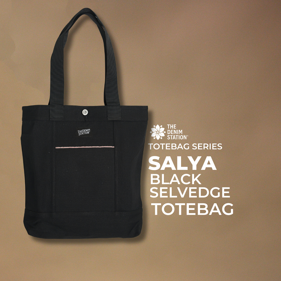 The Denim Station - Salya Black Selvedge Totebag (Ready Stock)
