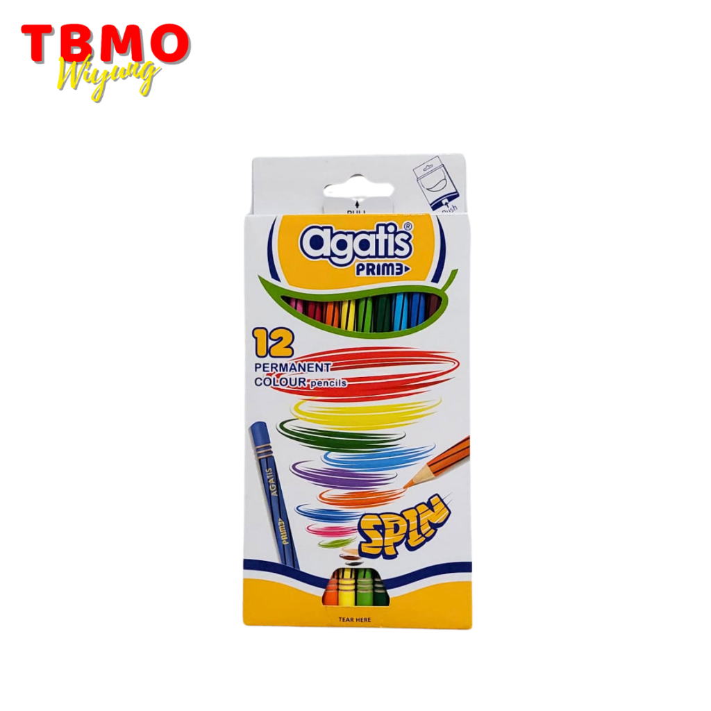 

TBMO Agatis Prime Pensil Warna 12 Warna Round Spin Edition C-TWS1201