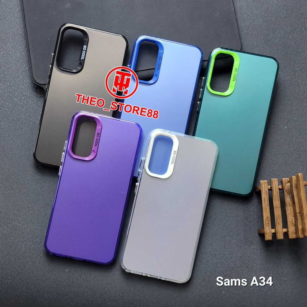 SAMSUNG A34 5G CASE SOCOOL MACARON CASE IMD HYBRID PLATE HOLOGRAM CASE  SAMSUNG A34 5G