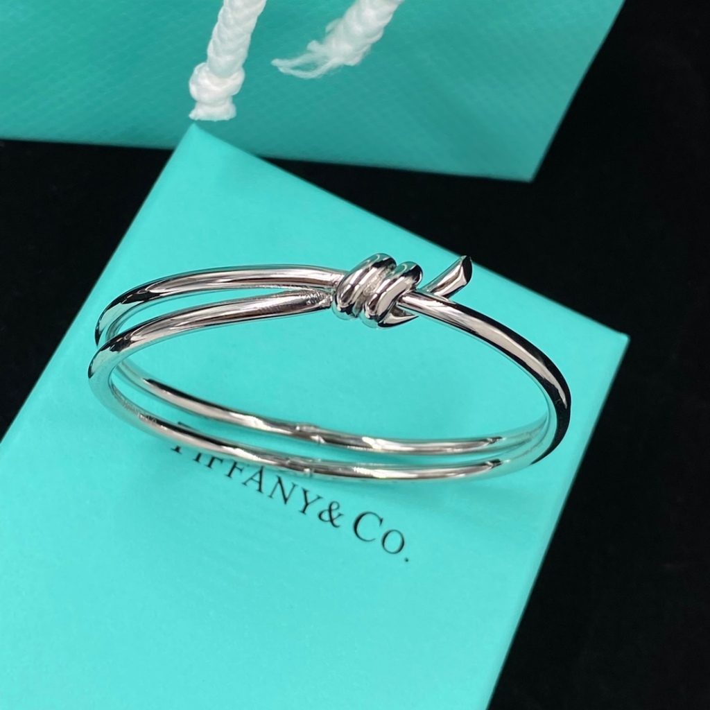 Gelang tali simpul Tfn EMAS 17k AU750 whitegold