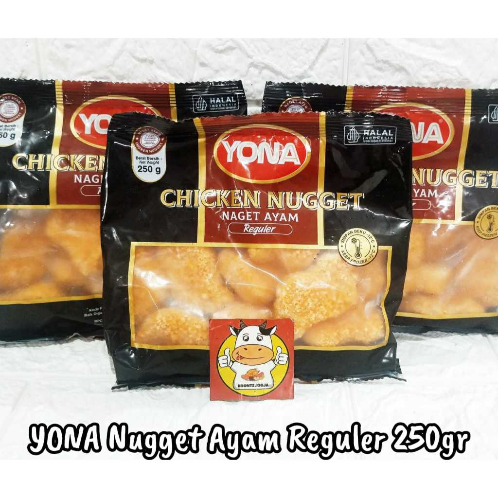 

YONA NUGGET REGULER 250GR-FROZEN FOOD-BRONTZ JOGJA