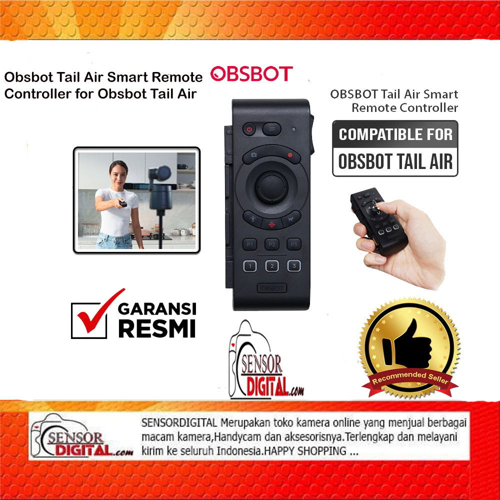 OBSBOT Tail Air Webcam 4K AI-Powered PTZ Kamera Web Profesional