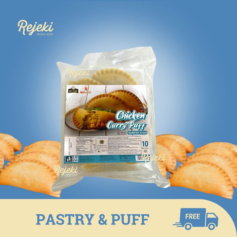 

nZ Chicken Curry Puff Pastel Kari Ayam 10pcs - Rejeki Frozen Moyo