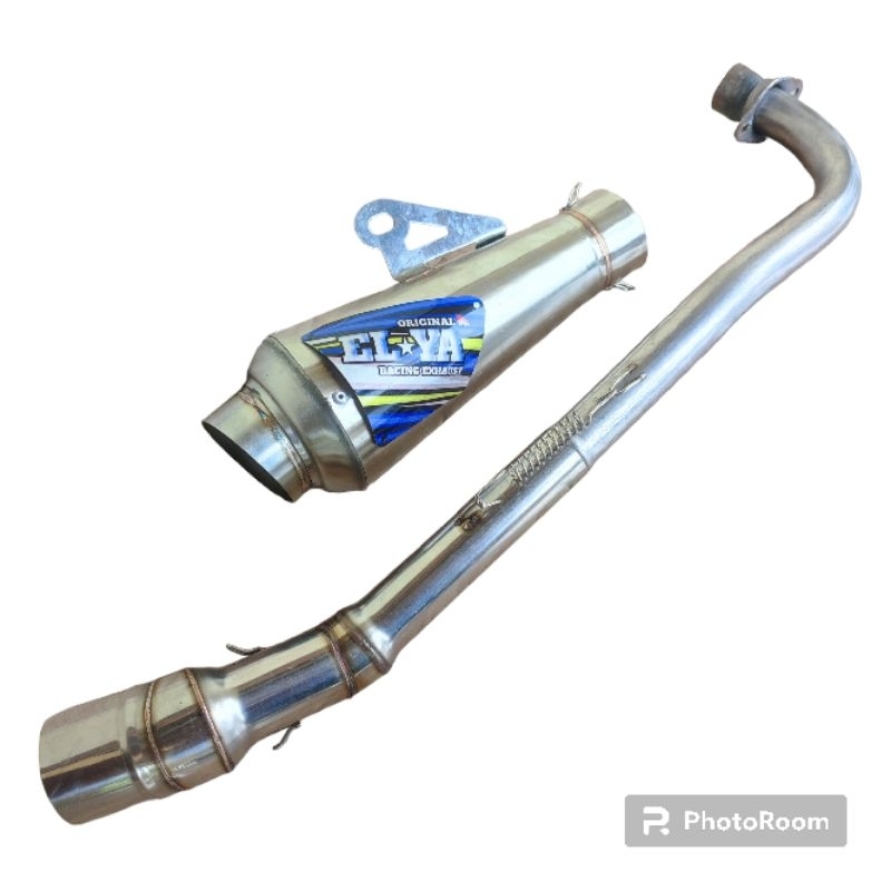 KNALPOT RACING MODEL DOS BY ELYA ORIGINAL KNALPOT JUPITER Z REVO ABSOLUTE VEGA KARISMA