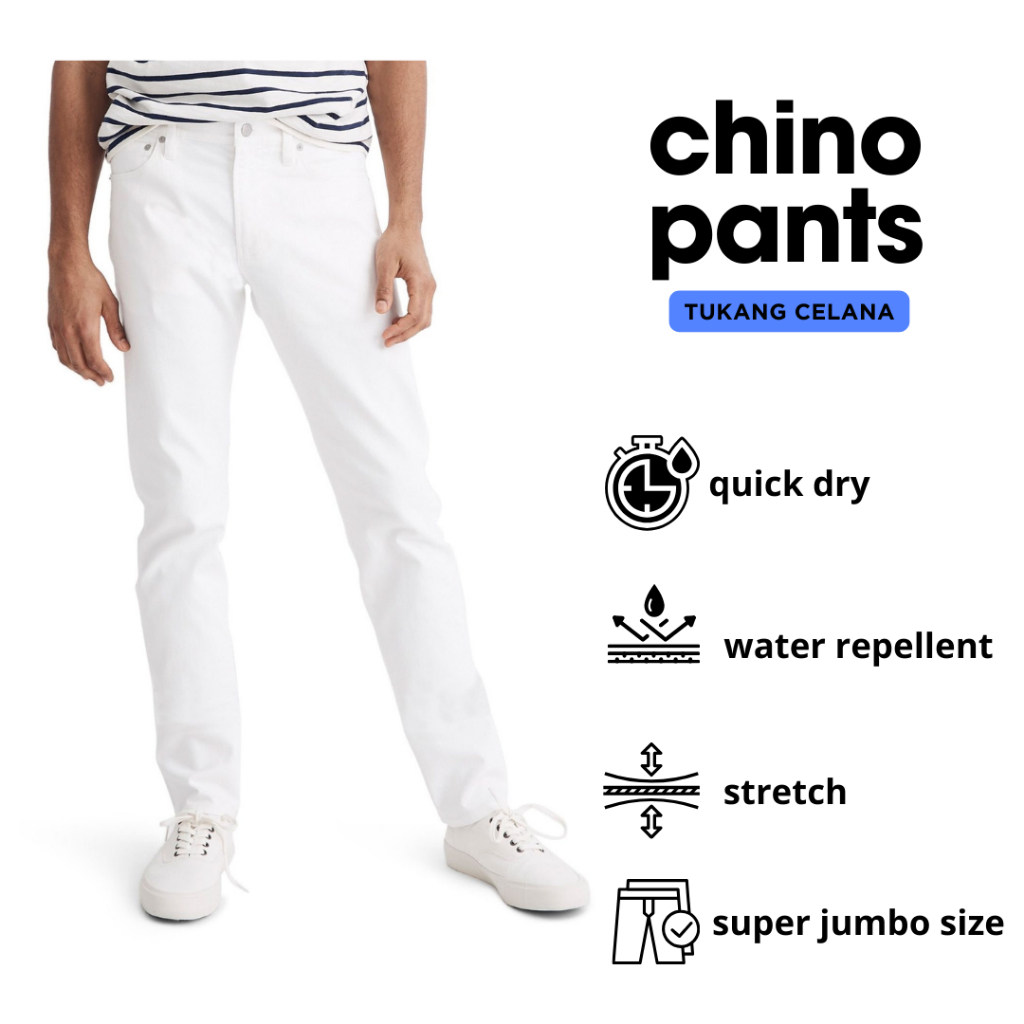 TKCLN~Celana Panjang Pria Chinos Putih Celana Chinos Panjang Hitam Pria Celana Chinos Pria Jumbo Cel