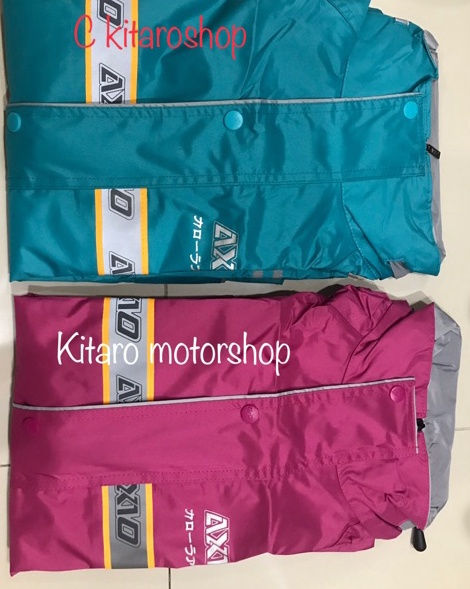 YzV Jas Hujan Axio pink tosca orange hijau stabilo r Murah el Terkini