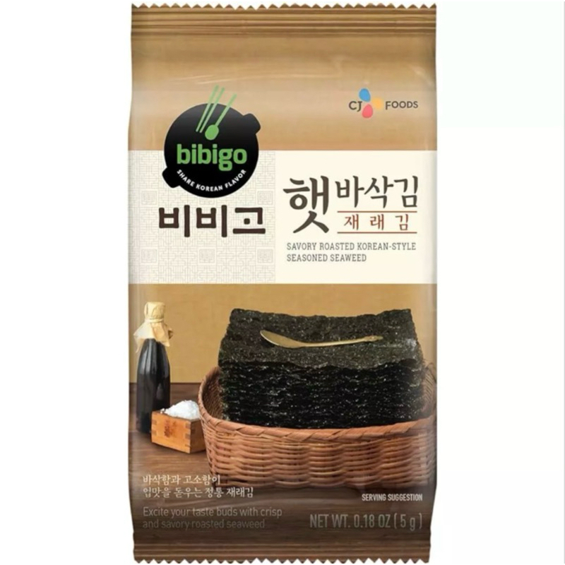 

BIBIGO Seaweed Seasoned Laver 5g - Rumput Laut Berbumbu Korea