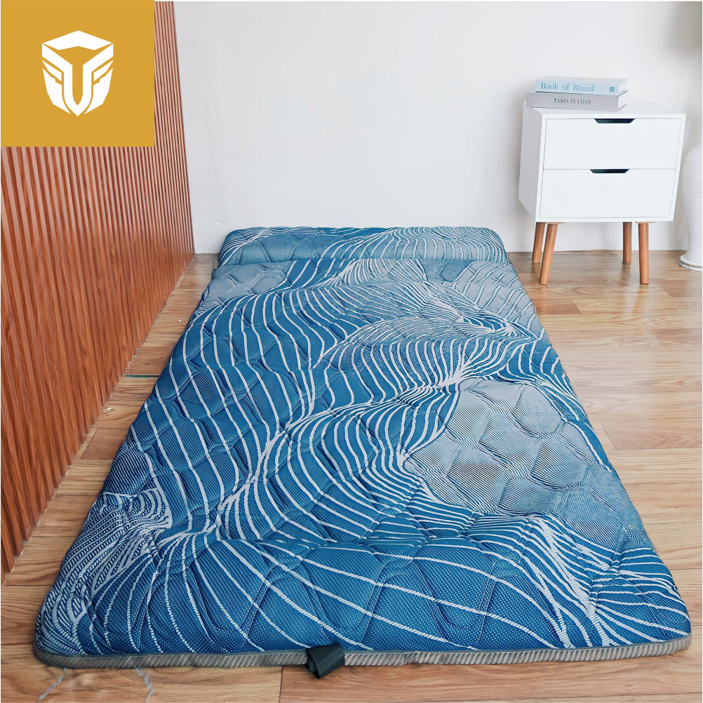 WARRIOR - Kasur Lipat Travel Bed 200x160cm | Kasur Busa Lantai | Busa Gulung Lantai Travel