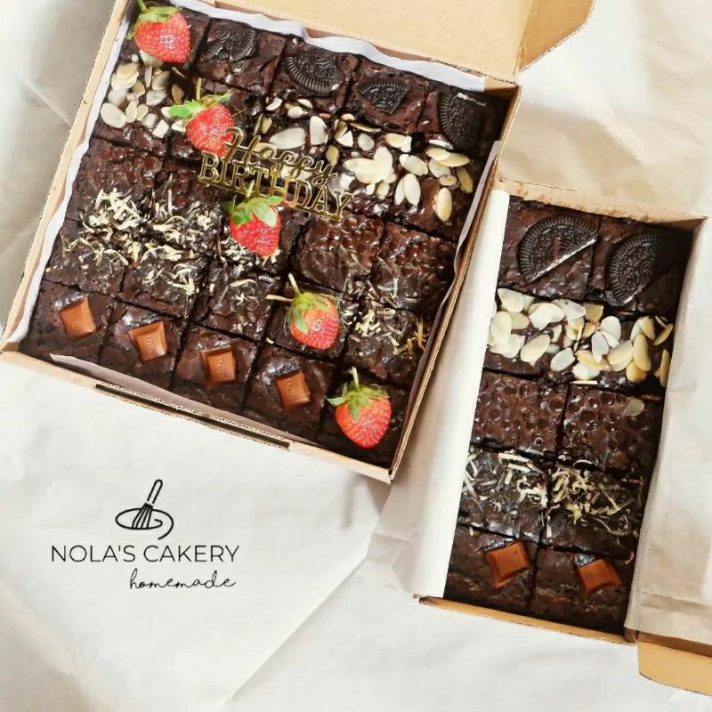 

Fudgy brownies ukuran 20x20