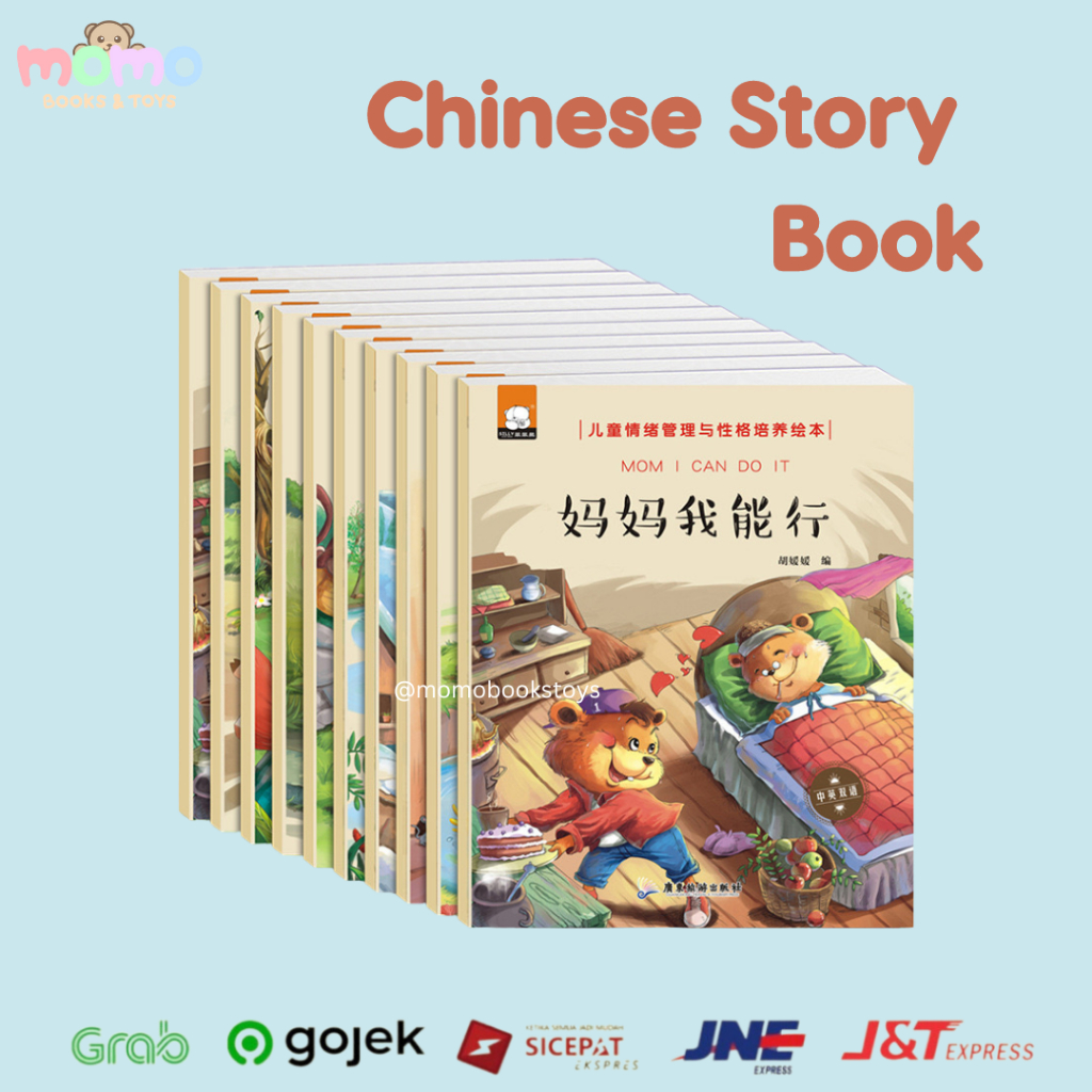 [MOMO] Chinese English Bilingual Story Book / Buku Cerita Mandarin Anak TK SD / Buku Dongeng Mandari