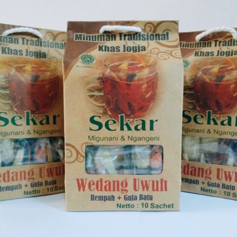 

Wedang Uwuh SEKAR Jogja Komplit Gula Batu Kristal Isi 10 Sachet