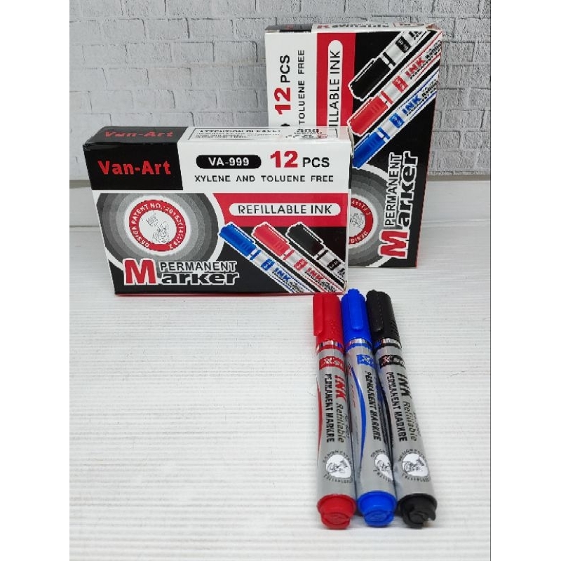 

Spidol permanent van art, 1 PCS/1 BIJI , permanent marker, refilable ink