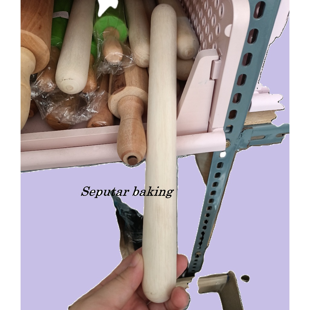 Rolling pin kayu panjang 30cm