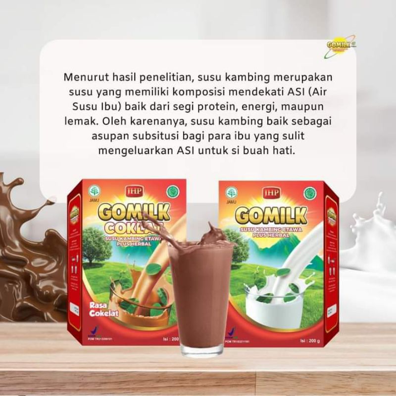 

GOMILK 200 gram susu kambing etawa bubuk