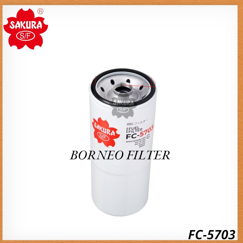 FC-5703 Sakura Fuel Filter SFF0202 JFC-88017 J8621202 FF202 BF596 P550202 299202 3313306 WK12111 BF7