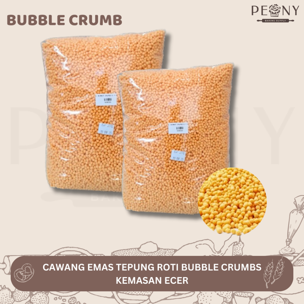 

BUBBLE CRUMB / TEPUNG ROTI BUBBLE / TEPUNG PANIR BULAT KEMASAN ECER