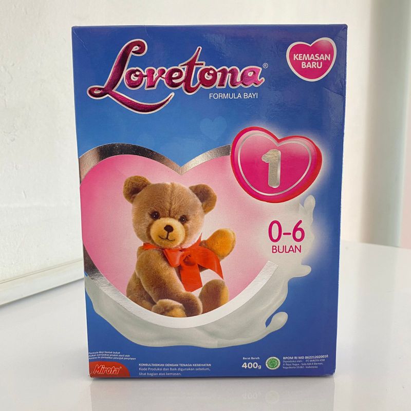 Susu Lovetona 1 0-6 bulan 400 gr