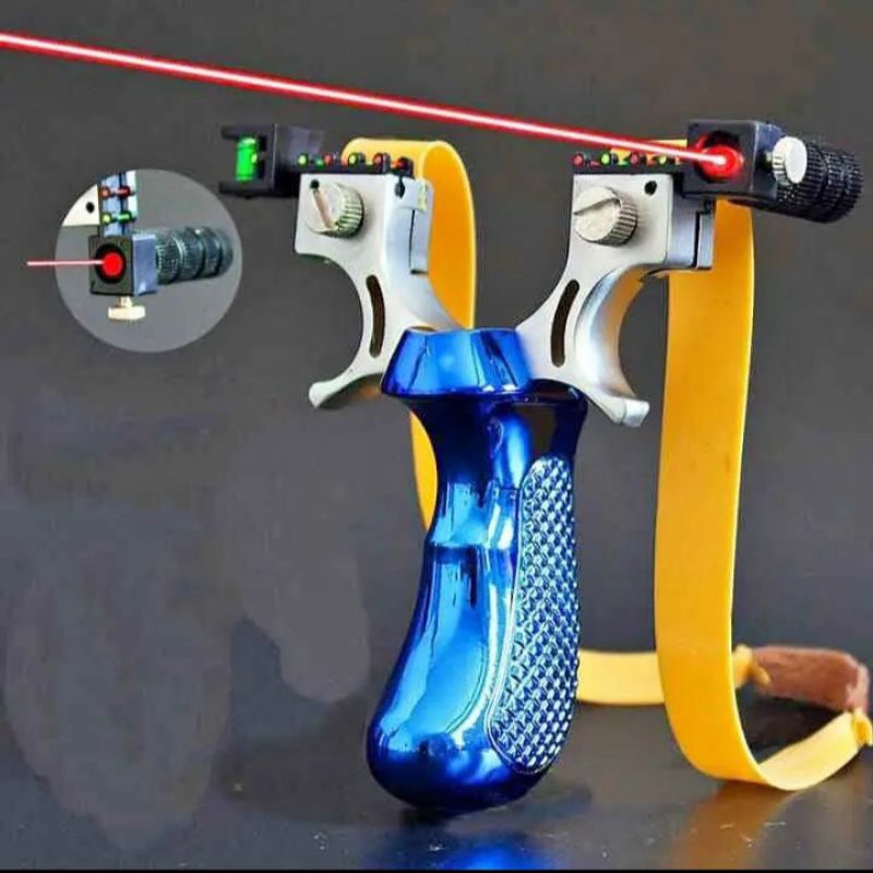 ketapel laser + peluru