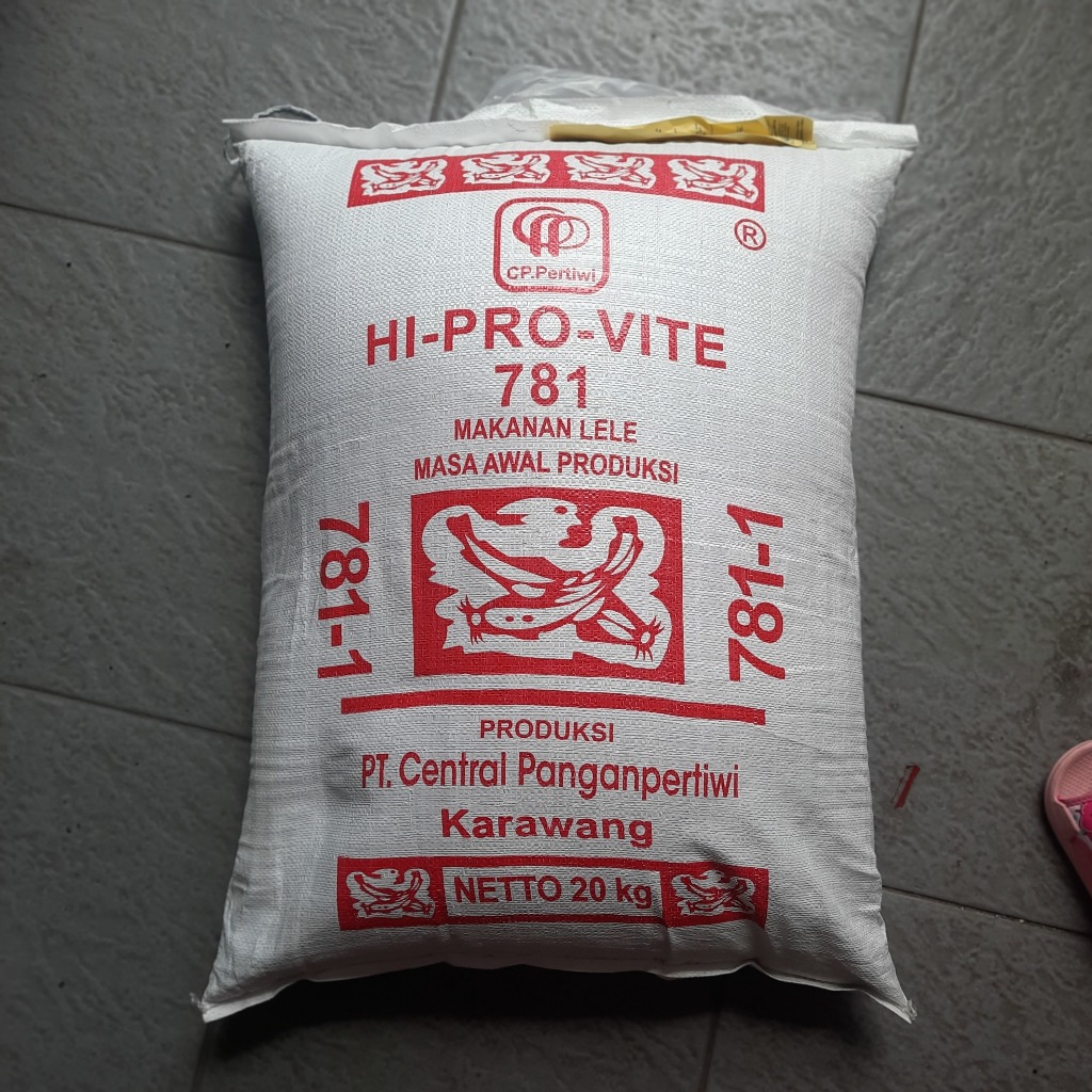 Pakan Ikan Pelet 781-1 HiPro Vite 1kg Lele Nila Gurame Patin dll Berprotein Tinggi Harga Grosir